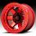 Fuel Block Beadlock D123 Candy Red Custom Truck Wheels Rims