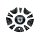 C-6471718MB / Lexani Machined & Gloss Black Bolt On Center Cap