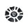 C-64720MB / Lexani Machined & Gloss Black Bolt On Center Cap