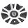 C-6472426MB / Lexani Machined & Gloss Black Bolt On Center Cap