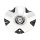 C-R42426B / Lexani R4 Black and Milled Bolt On Center Cap