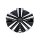 CAP-404 / Motiv 404CB Mayhem Chome and Gloss Black Bolt-On Center Cap