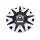 CAP-408F / Motiv 408CB Millenium Chrome/Gloss Black Bolt-On Center Cap