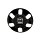 CAP-415MBR-6 / Motiv Gloss Black Bolt-On Center Cap