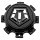 CAP-544BM-8-TIS / TIS Gloss Black Bolt-On Center Cap