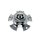 CAP-547C-TIS / TIS Chrome Bolt-On Center Cap