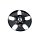 CAP-5C1-B20 / Gear Alloy Gloss Black Snap In Center Cap