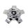 CAP-5H-C21 / Gear Alloy Chrome Snap-In Center Cap