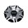 CAP-641MB-1 / DropStars Machined / Gloss Black Bolt-On Center Cap