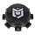 CAP-655BM-8-DB / DropStars Gloss Black Bolt-On Center Cap
