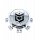 CAP-655V-8-DB / DropStars Chrome Bolt-On Center Cap