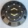 CAP-6C-M14-GC / Gear Alloy Satin Black Cap with Chrome Rivets and Gloss Black GEAR Letters and Gold