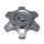 CAP-6H-SC24 / Gear Alloy Gloss Silver Snap-In Center Cap