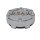 CAP-6LP-C14 / Gear Alloy Chrome with Brushed Logo Snap-In Center Cap