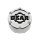 CAP-6LP-C15 / Gear Alloy Chrome with Gloss Black Logo Snap-In Center Cap