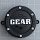 CAP-727B-6 / Gear Alloy Satin Black Bolt-on Center Cap
