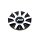 CAP-789MB / Pacer 789MB Machined and Black Bolt On Center Cap