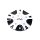 Cap-811MB / Chrome Xpressions 811MB CX12 Machined/Gloss Black Bolt On Center Cap