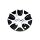 CAP-817MB / Chrome Xpressions 817MB CX17 Machined Black Bolt On Center Cap