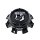 CAP-8L2-B19 / Gear Alloy Gloss Black Bolt On Center Cap