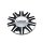 CAP-911MBF / Cruiser Alloy 911MB Slice Machined Black FWD Bolt On Center Cap