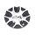 CAP-917MB / Crusier Alloy 917MB Eclipse Machined Black Bolt On Center Cap