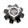 CAP-CLS8X-UR / Center Line Satin Black Bolt-On Center Cap