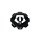 CAP-TDF2-B19 / TIS Gloss Black Bolt On Front Center Cap