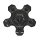 CAP-TIS-5H-BB21 / TIS Gloss Black Snap In Center Cap