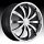 Cruiser Alloy 914MB Spartan Gloss Black Machined Custom Rims Wheels