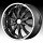 Diamo DI30 Karat Black w/ Machined Face Custom Rims Wheels