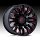 Fuel Flame 8 D823 Black Milled Red Custom Truck Wheels