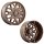 Fuel D876 Flux Dually Platinum Bronze Custom Truck Wheels