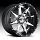 Fuel D237 Rampage 2-PC Chrome / Gloss Black Custom Truck Wheels Rims