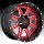 Fuel Maverick D250 Black Red Milled