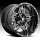 Fuel D254 Full-Blown 2-PC Gloss Black w/ Milled Accents Custom Truck Wheels Rims