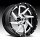 Fuel Renegade D263 2-PC Chrome / Gloss Black Custom Truck Wheels