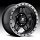 Fuel Anza D557 Matte Black w/ Anthracite Ring Custom Truck Wheels Rims