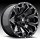 Fuel Assault D576 Gloss Black Milled Custom Truck Wheels Rims