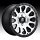 Fuel Vector D580 Brushed Black Ring Custom Truck Wheels Rims