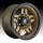 Fuel Anza D583 Matte Bronze w/ Black Ring Custom Truck Wheels Rims