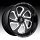 Fuel Flow D587 6-Lug Gloss Black Milled Custom Truck Wheels Rims