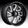 Fuel Flow D587 8-Lug Gloss Black Milled Custom Truck Wheels Rims