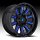 Fuel Hardline D646 Gloss Black Candy Blue