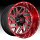 Fuel Triton D691 Brushed Red Milled