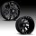 Fuel Runner Dually D741 Gloss Black Milled Custom Truck Dually Wheels Rims
