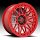 Fuel Trigger D758 Candy Red Custom Truck Wheels Rims