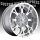 Fuel Krank D518 Silver Machined Truck Wheels Rims