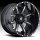 Fuel D251 Nutz 2-PC Black Milled Truck Wheels Rims
