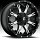 Fuel Nutz D541 Machined Black Custom Truck Wheels Rims